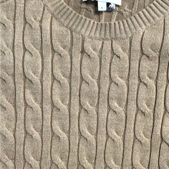 DKNY Cable Knit Sweater in Beige - Picture 3 of 4